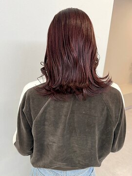 エトレ(etore) 【ブリーチなしダブルカラー】透明感レッドブラウン/ミディアム