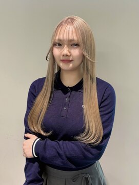 ジェム(GEM) 【暖音】明るめミルクティーで艶さら可愛いハイトーンカラー♪