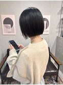 島田/ミニボブ 黒髪ボブ 白楽 髪質改善 縮毛矯正 就活 大人