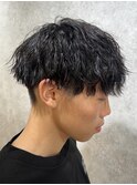 スペインカール/スパイキーショート/ブルーブラック/