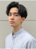 MEN’S HAIR/サーフカール/刈り上げセンターパート/千葉駅