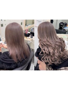 最高級100%人毛シールエクステ使用◎自然な仕上がりで、地毛を傷めずにデザインカラーが楽しめる♪