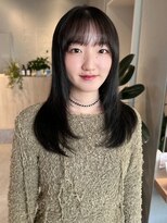 ゼストプラス(ZEST plus) 重く見せない暗髪レイヤー