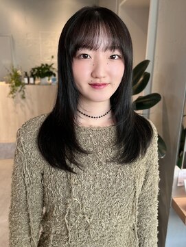 ゼストプラス(ZEST plus) 重く見せない暗髪レイヤー