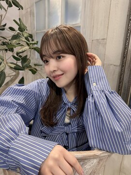 リコバイアフロート(riko by afloat) ぷつっとカット/顔まわりカット/オリーブベージュ