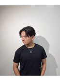 前髪ちょいおろしセンターパート