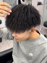 ルースト 心斎橋店(ROOST) 刈り上げセンターパート/波巻きツイストスパイラル/心斎橋
