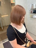 ジーナ 札幌大通(Zina) 美髪*ミディアムボブ*ハイトーンシアーベージュ*Zina札幌大通