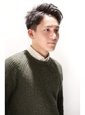 ツーブロック刈り上げラフ無造作オールバックイメチェンリバース