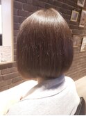【un Calin】20代30代大人可愛い透明感☆丸みボブ×小顔カット