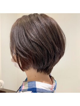 ルディー バイ ヘアーポケット(rudii by HAIR POCKET) ショートボブ×アッシュブラウン