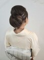 ミグ バイ クオーレ(mig by CUORE)&nbsp;着物に合うシニヨンアップ