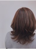 なじむハイライト☆カフェオレカラー