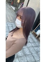 ラフ 難波店(LAFF)&nbsp;#黒髪#ボブルフ#ネビージュ#小顔#ワンレン