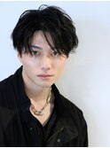 大人センターパートパーマセ