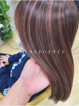 ハピネスヘアデザイン(Happiness) コントラストハイライト（ピンク）