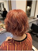 ブリーチで創る、濃いめオレンジカラー◇ハイトーンカラー