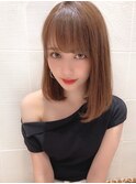 伊藤ガク ボブ/ショート/オリーブベージュ/ストレートレイヤー