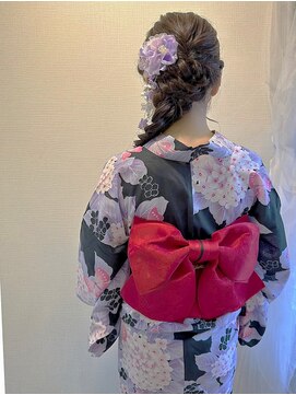 リムネ(RIMUNE) 浴衣着付け＋サイド編みおろし