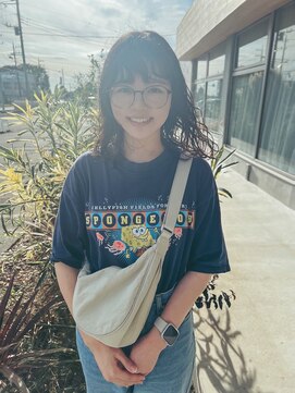 ユートゥイーズ つくば(U too e's) 柔らかく無造作ミディアムパーマ　寺沢　颯