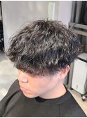 波巻きツイストスパイラルパーマ