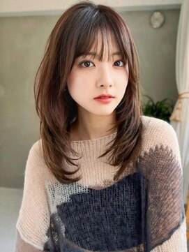 アグ ヘアー セント 鹿児島中央駅2号店(Agu hair st.) 《Agu hair》レイヤー内巻セミ×numberA.トリートメントオイル