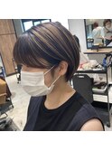 丸みショート*ハイライト