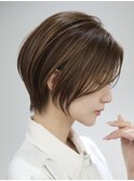 表参道白髪ぼかし髪質改善カラーウルフショートボブ40代50代60代