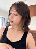 ハイライトバレイヤージュダブルカラーショートカット