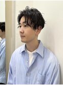 メンズニュアンス毛流れパーマ