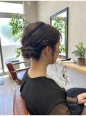 【LAMP HAIR DESIGN 堀田】ツインシニヨン/結婚式ヘアセット