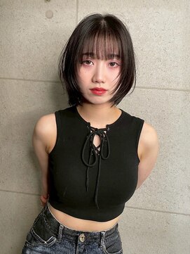 アンニュ(annuy) アッシュブラウン ハッシュカット 前髪カット 顔周りレイヤー