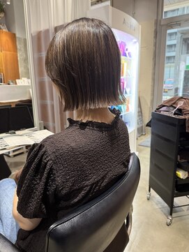 シールドヘアー 沖縄 新都心(C'LD Hair) 那覇美容室/おもろまち美容室/切りっぱなしボブ/髪質改善