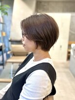 ミィ 浦和(mee) 透明感カラー ボブ 前髪 ショート カラー ブリーチ&ダブルカラー