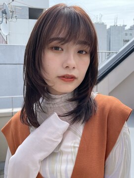 トリコ ショップアンドヘアサロン(tricot shop hair salon) フェイスレイヤー ミディアム　お顔まわりレイヤー