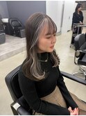 インナーカラー/ホワイティベージュ/ハイライト/新宿