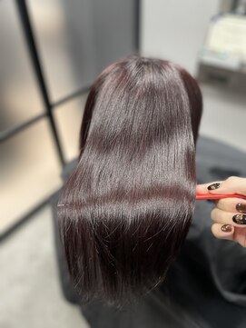 ルナス 福岡天神(LUNAS) 【艶髪暖色カラー】ワインレッド