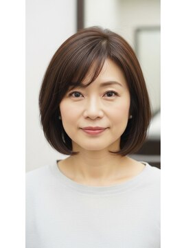 ココカラーアンドカット マルナカ福富店(CoCo Color&Cut) エレガントボブ/ワンカラー/赤み消し☆50代60代