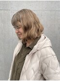 癖を活かしたボブスタイル