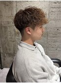 MEN’S HAIR/波巻きツイストスパイラル/リバースセンターパート