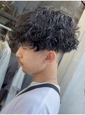松本メンズカットメンズパーマ波巻きスパイラルパーマツイスパ