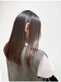 【横浜】ナチュラルブラウン×髪質改善｜柔らかツヤストレート