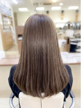 ビーワンヘアー 藤井寺 土師ノ里(B1hair) まろやかベージュ/透明感カラー