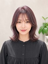 エイチエムヘアーホーム 池袋2号店(H M hair home)&nbsp;ラベンダーグレージュ/レイヤーカット/韓国巻き/顔周りカット