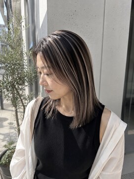 ロンドヴァリー 渋谷店(Lond vallee) アンブレラカラー/白髪ぼかし/顔周りカット/韓国巻き/渋谷