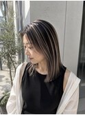 アンブレラカラー/白髪ぼかし/顔周りカット/韓国巻き/渋谷