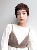 大人フレンチショートベリーブラウンピクシーカットK20260717