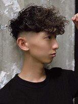エルマーク 本山(L-MARK)&nbsp;波巻きツイスパ/サーフカール/メンズ/men's/フェザーパーマ/眉毛