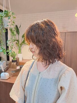 ヘアーサロン カヴィエ(hair salon covie) ミディアムウエーブ　ミディアムボブ　ミディアムパーマ