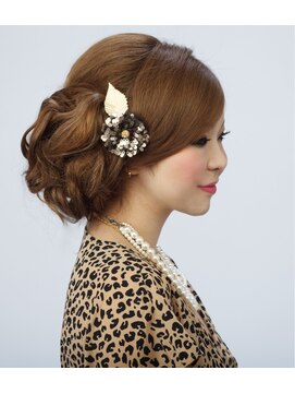 ヘアメイクアンドセットサロン リッコ(Hair make&set salon Ricco) 茶屋町セットサロンRiccoグラマラスサイドシニオン